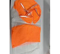 WENYOG Manche à Air Extérieur Manche à air réfléchissante 80/100/150/200cm, girouette de Direction du Vent extérieure, Fluorescente Coupe-Vent Anti-Rayures for Jardin et Ferme(Orange White,0.8m)