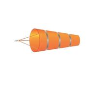 WENYOG Manche à Air Extérieur Manche à Vent extérieure, Mesure de la Direction du, Ceinture réfléchissante, girouette Anti-déchirure, for aéroport, Aviation, Jardin, Ferme, 60/80/100cm(Orange-Gray-L)