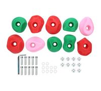 WENYOG Prise Escalade Prises d'escalade Multicolores à Longue durée de Vie Grandes poignées for Murs Rocheux Enseignement for l'entraînement en extérieur(Color-S)