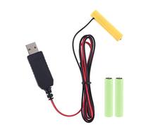 Wenyounge 3 pcs 4.5V Adaptateur Secteur Dummy Batterie Éliminateur De Piles LR03 3AAA Cordon d'alimentation USB Remplacez