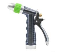 wenyouya Buse de tuyau robuste en alliage de zinc 7 modes de pulvérisation réglables de 1,9 cm, ajustement standard, barre de verrouillage ergonomique pour pistolet à eau à haute pression à débit