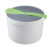 wenyouya Cuiseur à riz vapeur 3 en 1 pour micro-ondes essentiel pour un riz, des pâtes et des légumes parfaits, 18 cm (vert)