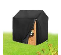 wenyouya Housse pour maisonnette de jeu d'extérieur 120 x 110 x 140 cm - Tissu Oxford 600D robuste | Protection résistante aux intempéries | Facile à installer et à ranger | Noir