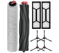 Wenyouya Kit de pièces de rechange pour aspirateur robot Eufy Omni S1Pro S1, comprend un balai à franges principal, 4 brosses latérales, 2 filtres, pour un nettoyage efficace des sols de jardin, des