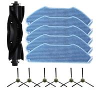 wenyouya Kit de pièces de rechange pour Lefant M1 M2 M2 Pro M2S M2S Pro M2 Plus U180 et pour brosse principale OKP K8, 6 brosses latérales, 5 serpillères