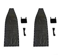 wenyouya Lot de 2 housses de rechange pour balancelle à suspendre pour intérieur/extérieur, noir + gris (2 pièces avec poches)