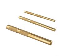 wenyouya Lot de 3 poinçons de dérive en laiton 3/4 1/2 3/8" pour réparation automobile, travail du bois, utilisation industrielle, construction en métal doré