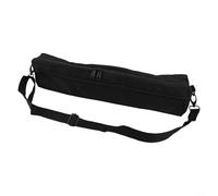 wenyouya Sac à flûte avec doublure en laine 39-44 cm bandoulière réglable lignes de sécurité réfléchissantes crochet en métal éponge noire (17 trous)