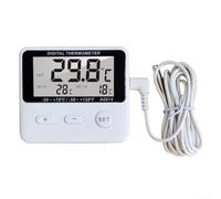 wenyouya Thermomètre de réfrigérateur avec capteur externe - Moniteur de température numérique pour congélateur/maison/laboratoire, design blanc compact, mesure précise et fonctionnement simple