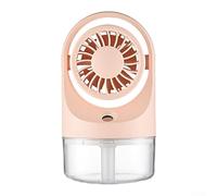 wenyouya Ventilateur portable rechargeable par USB avec fonction brume de pulvérisation d'eau, design compact pliable, autonomie de 2,2 heures et réservoir d'humidification de 70 ml, ventilateur de