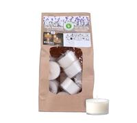 Wenzel Lot de 18 bougies chauffe-plat parfumées - Parfum True Lavander - Durée de combustion : 7 h - 100 % cire naturelle sans huile de palme et sans aluminium - Parfum d'ambiance et bougies