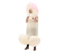 WENZPING Costume Gonflable Adulte,Robe gonflable,Rose Costumes d'halloween，Costume Gonflable une Pièce Vêtements Drôles pour La Fête de Célibataire de Halloween Blow Up pour Adultes