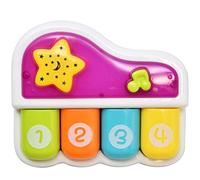 WEofferwhatYOUwant Piano Bébé - Jouet Musical Interactif avec Lumières, Chansons & Modes Apprentissage - Piano Portable pour Nourrissons 6+ Mois - Veilleuse, Berceuses & Extinction Automatique