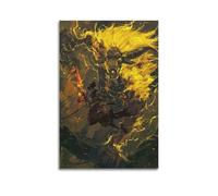 WEOFURBL Poster de jeu Only The Shadow of The Wolf Is Gone Twice sur toile - Impression d'art moderne pour chambre à coucher - 30 x 45 cm