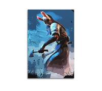 WEOFURBL Poster de jeu vidéo Dead by Daylight - The Huntress - Impression sur toile - Décoration murale moderne pour chambre à coucher - 30 x 45 cm