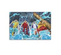 WEOFURBL Poster emblématique Moments du visage de Luffy sur toile - Impression d'art moderne pour chambre à coucher - 20 x 30 cm