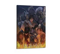 WEOFURBL Sekiro Shadows Die Twice Poster de jeu vidéo 2 - Impression sur toile murale moderne pour chambre à coucher (60 x 90 cm)