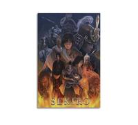 WEOFURBL Sekiro Shadows Die Twice Poster de jeu vidéo 2 - Impression sur toile murale moderne pour chambre à coucher (50 x 75 cm)