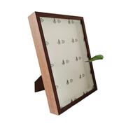 WEOKDFHA Cadre Photo Cadre Photo en bois de 3cm profondeur, boîte d'ombre for afficher des œuvres tridimensionnelles, cadre nordique for bricolage, décor(Brown frame,13X18cm 7inch)