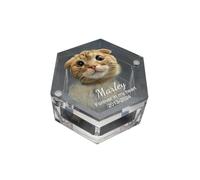 WEOKDFHA Cadre Photo pour Animaux Boîte Souvenir avec Photo personnalisée for Poils d'animaux commémorative en Fourrure de Chien et Chat
