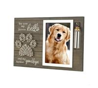 WEOKDFHA Cadre Photo pour Animaux Cadre Photo for Animaux de Compagnie avec Bouteille en Verre, Cadre for hommages aux Chiens et Chats décédés(Color 2)