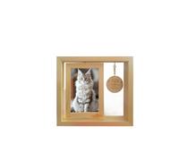 WEOKDFHA Cadre Photo pour Animaux Mémorial Photo Rotatif for Animaux perdus