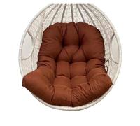WEOKDFHA Coussin pour Fauteuil Suspendu Coussin de balançoire Domestique, Panier Suspendu, Berceau Chaise Suspendue, Coussin siège Simple, Dossier(Brown)