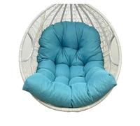 WEOKDFHA Coussin pour Fauteuil Suspendu Coussin de balançoire Domestique, Panier Suspendu, Berceau Chaise Suspendue, Coussin siège Simple, Dossier(Blue)