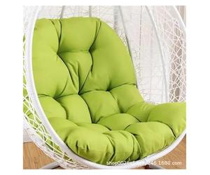 WEOKDFHA Coussin pour Fauteuil Suspendu Coussin de balançoire Domestique, Panier Suspendu, Berceau Chaise Suspendue, Coussin siège Simple, Dossier(Green)