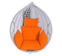 WEOKDFHA Coussin pour Fauteuil Suspendu Coussin de Chaise Panier Suspendu siège balançoire Amovible épaissir Coussin Berceau hamac d'oeuf Dossier extérieur for Le Jardin la Maison(Orange)