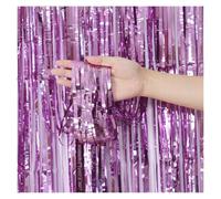 WEOKDFHA Fond À Franges Rideau à Franges en Aluminium, décoration de Fond fête, Mariage, Paillettes, Mur d'arrière-Plan for Photo d'enterrement Vie Jeune Fille(Color 5,1m Wide and 3.0 m Long)