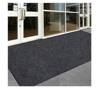 WEOKDFHA Grand Tapis Grand paillasson Long et Fin for Porte d'entrée, extérieur rayé Rouge Gris, Tapis de Cuisine antidérapant, Chambre à Coucher, Sol(1,40x200cm)