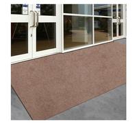WEOKDFHA Grand Tapis Grand paillasson Long et Fin for Porte d'entrée, extérieur rayé Rouge Gris, Tapis de Cuisine antidérapant, Chambre à Coucher, Sol(2,40x60 and 40x120cm)
