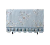 WEOKDFHA Housse De Télévision Anti-Poussière Housse anti-poussière en tissu for TV LCD, 55 pouces, 65, for bureau, meuble universel suspendu, nappe, serviette(Light Yellow,46")