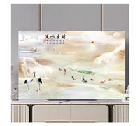 WEOKDFHA Housse De Télévision Anti-Poussière Housse de protection anti-poussière for capot télévision, 32 à 75 pouces, jolie couverture moniteur, d'écran(10,55inch(125x78cm))