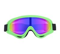WEOKDFHA Lunettes d'hiver Lunettes de Ski Cyclisme Moto Lunettes Coupe-Vent Anti-buée Snowboard Neige Hiver Sports Plein air pour Hommes Et Femmes(Green Ski Goggle)