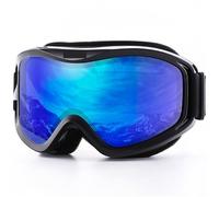WEOKDFHA Lunettes d'hiver Lunettes de Ski for Hommes et Femmes, Sports Neige d'hiver avec Masque Anti-buée à Double lentille, Lunettes Snowboard, motoneige pour Hommes Et Femmes(C8 REVO Blue Black)