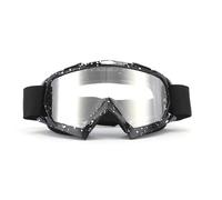 WEOKDFHA Lunettes d'hiver Lunettes de Ski Snowboard Anti-buée Lunettes Hiver Sports Plein air Cyclisme Moto Coupe-Vent pour Hommes Et Femmes(Black Frame-Silver)