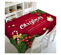 WEOKDFHA Nappe de Noël Nappe Anti-Taches de Joyeux noël, cheminée Salon, décoration du Nouvel an, Tapis Pique-Nique en Plein air, Cadeau Vacances(2,140x180cm55x70inch)