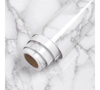WEOKDFHA Papier Peint Pour Salon Marble Vinyl Film Self Adhesive Wallpaper for Bathroom Kitchen Cupboard Countertops Contact Paper PVC Waterproof Wall Stickers(Marble Light Grey,200x80CM)