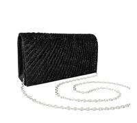 WEOKDFHA Pochette De Soirée Pochette de jour à paillettes for femme, sac main argenté brillant, petit portefeuille long avec chaîne pour Les Mariages(COLOR 2)