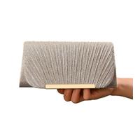 WEOKDFHA Pochette De Soirée Pochette de soirée argentée for femme, ornée strass brillants, idéale for un dîner mariage pour Les Mariages(Color 1)