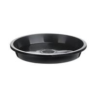 WEOKDFHA Soucoupe De Pot De Fleur Lot de 3 soucoupes Rondes en Plastique for Pots Fleurs d'intérieur et d'extérieur, 4/6/7/8/10 Pouces(Black-10inch)