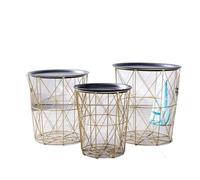 WEOKDFHA Table D'appoint Table de Chevet en Fer, Petite unité, Table d'angle de canapé de Salon, Petite Table Basse, Tables d'appoint(A)