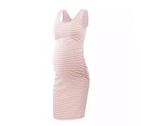 WEOKDFHA vêtements de grossesse Robe de maternité d'été sans manches, moulante et froncée sur les côtés, idéale for un usage quotidien ou une baby shower.(Pink,L)