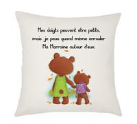 Weosan Mes Doigts Peuvent être Petits, mais Je Peux Quand même Enrouler Marraine Autour d'eux - Housse de Coussin Cadeau de la Part de filleul/filleule, 45x45cm décoration Maison Housse de Coussin