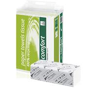 wepa 277330 Serviette Papier Comfort, 206 x 240 mm, pliage en Z, blanc