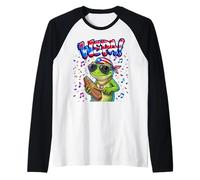 Wepa Coqui Frog Puerto Rico Flag Güiro Music Manche Raglan