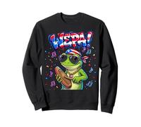 Wepa Coqui Frog Puerto Rico Flag Güiro Music Sweatshirt