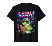 Wepa Coqui Frog Puerto Rico Flag Güiro Music T-Shirt
